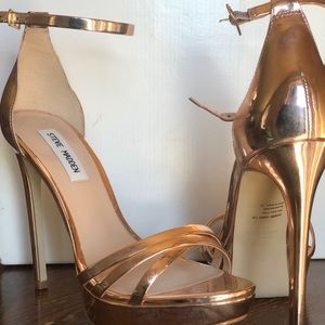 Rose Gold Steve Madden Heels